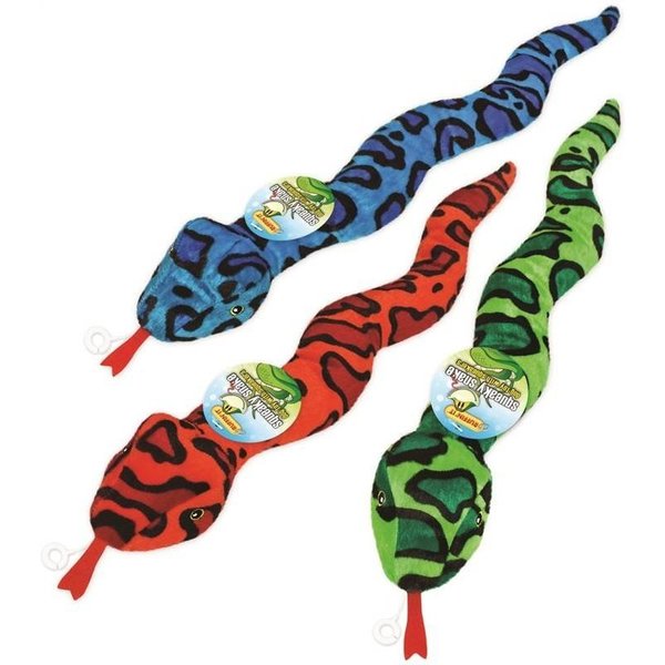Ruffin'It Toy Squeaky Snake Fashion Asst 16292